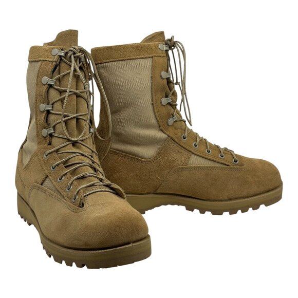 Belleville 790G Gore-Tex Military Combat Boots Tan Vibram Soles Sz 13.5 Mens USA - Picture 12 of 13